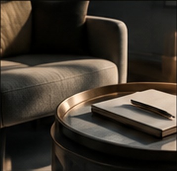 Executive lounge and notebook